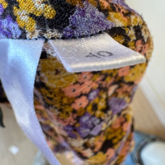 Hofmann Copenhagen Floral Peasant Blouse Size 8 Peplum Cottage Designer $325 - Picture 9 of 10